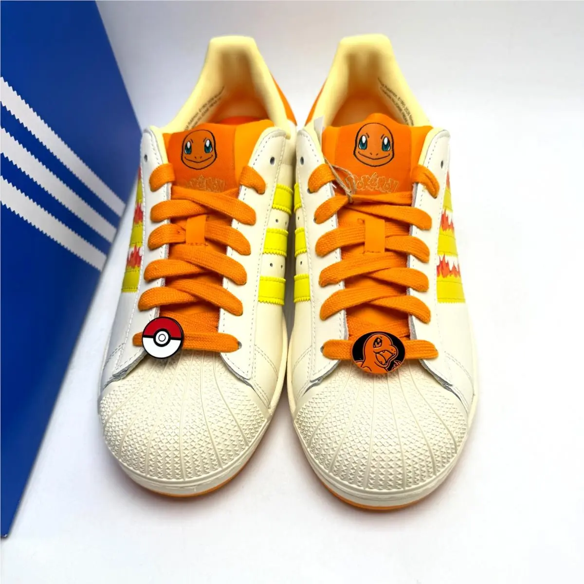 Adidas shoes - adidas Superstar II - Superstar - KI2855 - Cream White/Shock Yellow/Orange 7