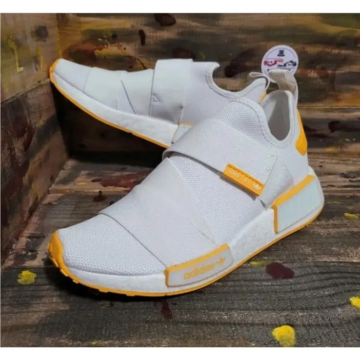 Adidas NMD_R1 Strap HP2360 Women`s Running Training White/collegiate Gold