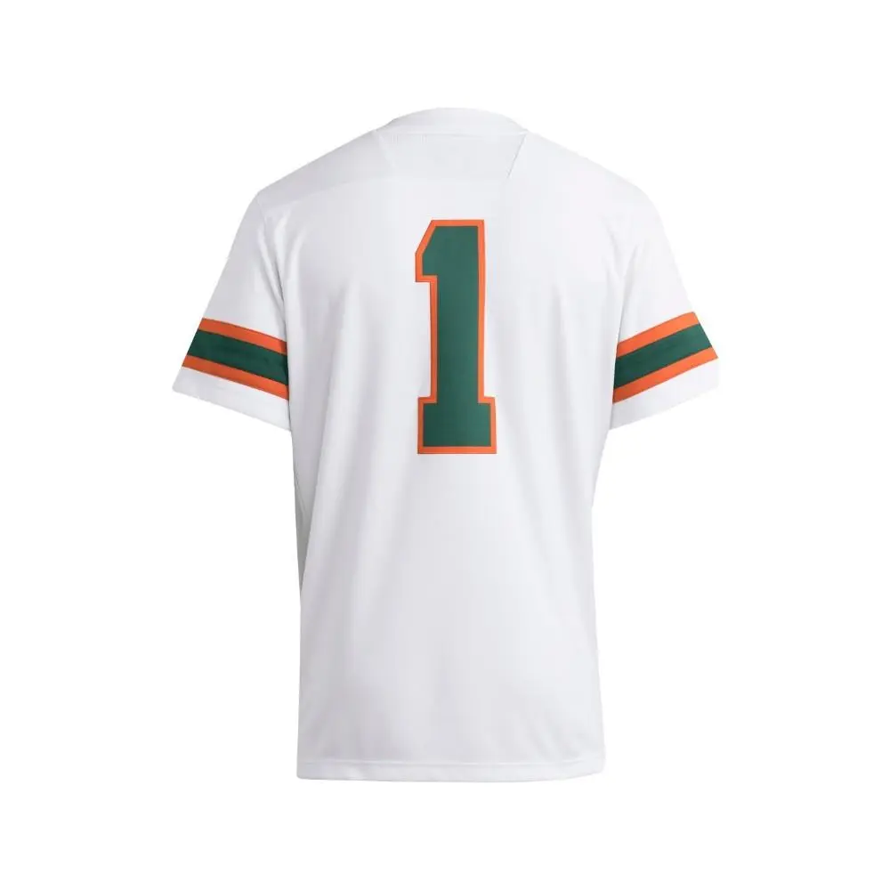 Adidas clothing - adidas Miami Hurricanes Premier Away Football Jersey - SB1158-JM5599 - White 0