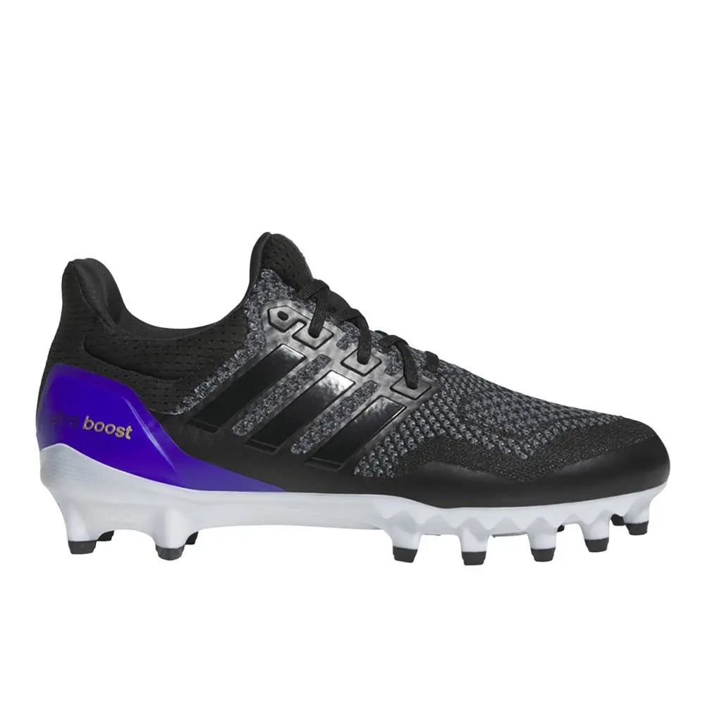 Adidas Ultraboost Ultra Boost Football Cleats Mens Black Sneakers Athletic Shoes