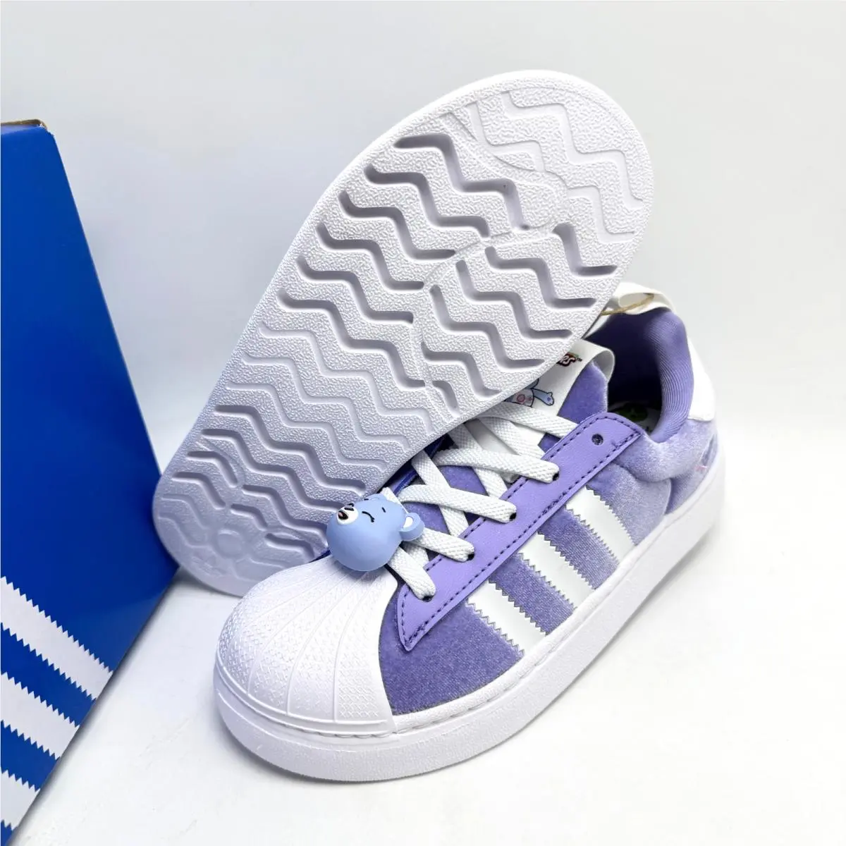 Adidas shoes - CARE BEARS SUPERSTAR QUICKON K - Light Purple / Cloud White / Core Black 12