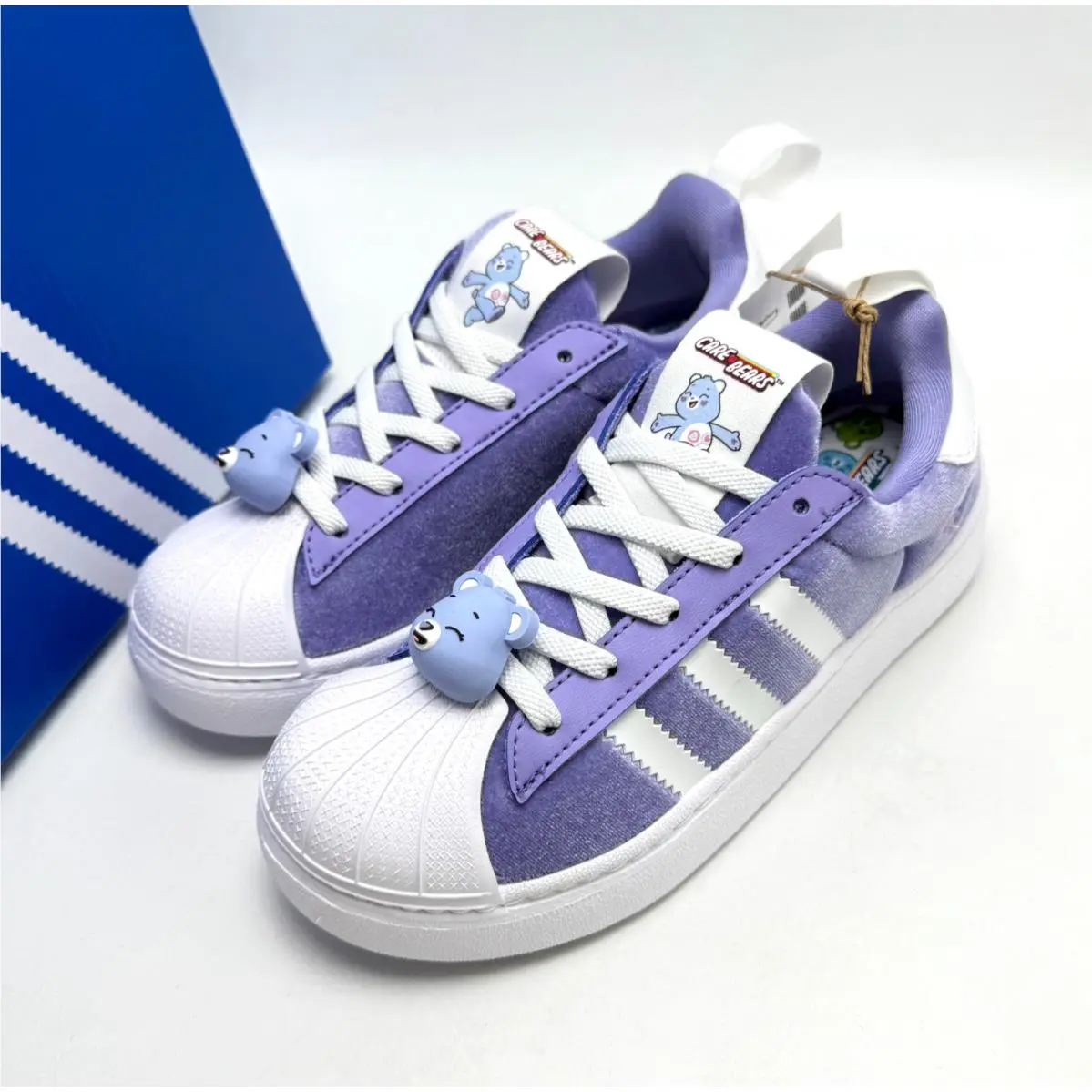 Adidas shoes - CARE BEARS SUPERSTAR QUICKON K - Light Purple / Cloud White / Core Black 6