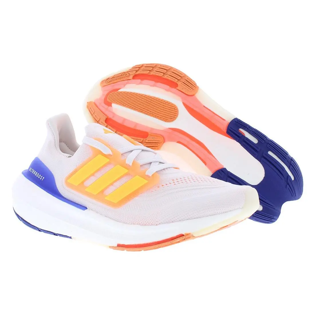 Adidas Ultraboost Light Unisex Shoes - Footwear White/Solar Gold/Lucid Blue, Main: White