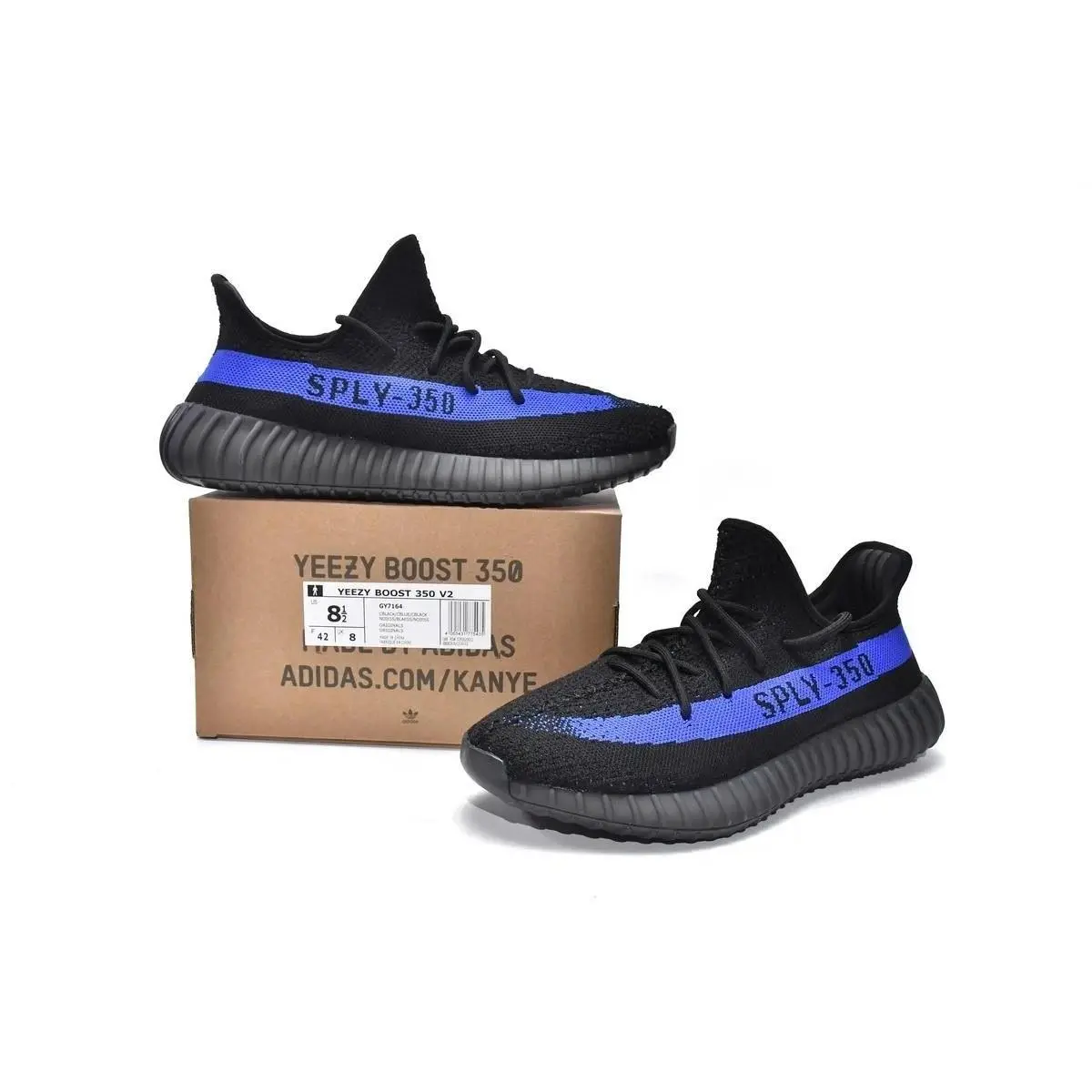 Yeezy Boost 350 V2 Low Black/blue Men`s Sneakers by Adidas