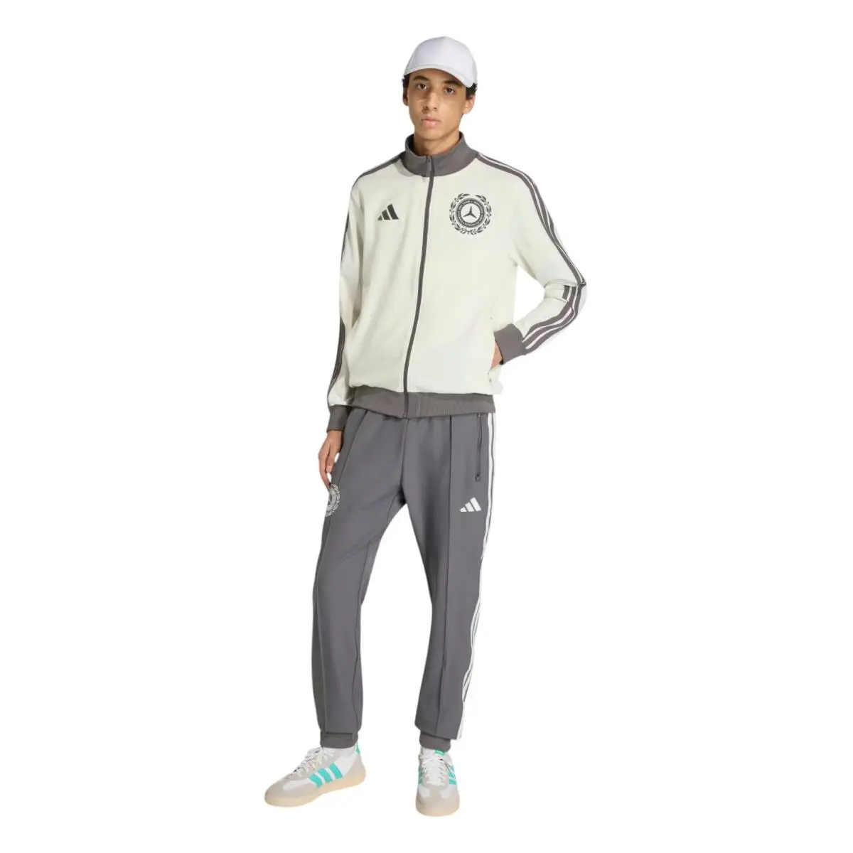 Adidas clothing - Adidas Mercedes AMG Petronas F1 Team Silver Arrows Track Top - KE8270 - Off White 3