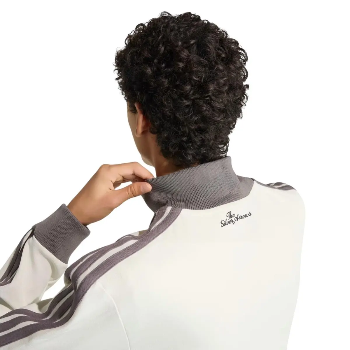 Adidas clothing - Adidas Mercedes AMG Petronas F1 Team Silver Arrows Track Top - KE8270 - Off White 4