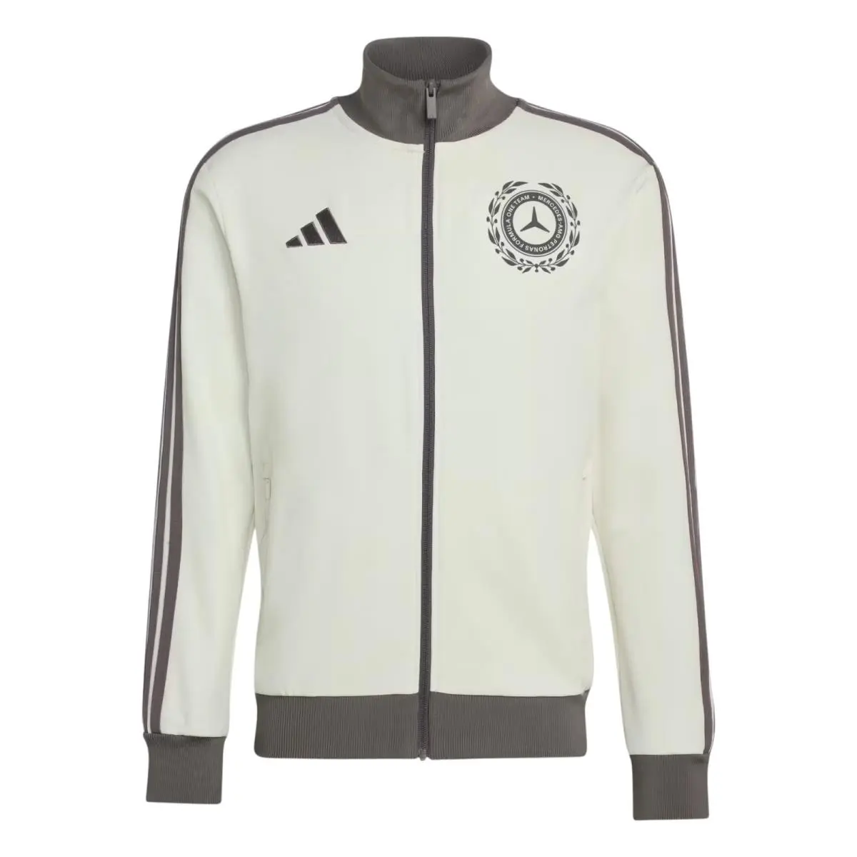 Adidas clothing - Adidas Mercedes AMG Petronas F1 Team Silver Arrows Track Top - KE8270 - Off White 5