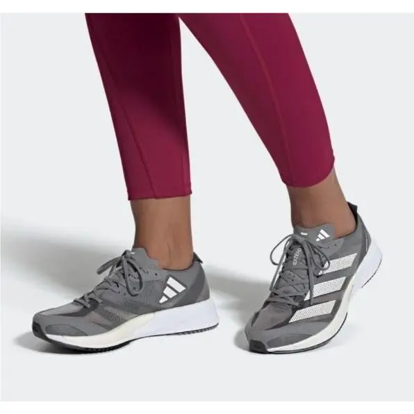 Adidas Adizero Adios 7 GV7070 Gray Silver Metallic 2022 Women’s Running Shoes