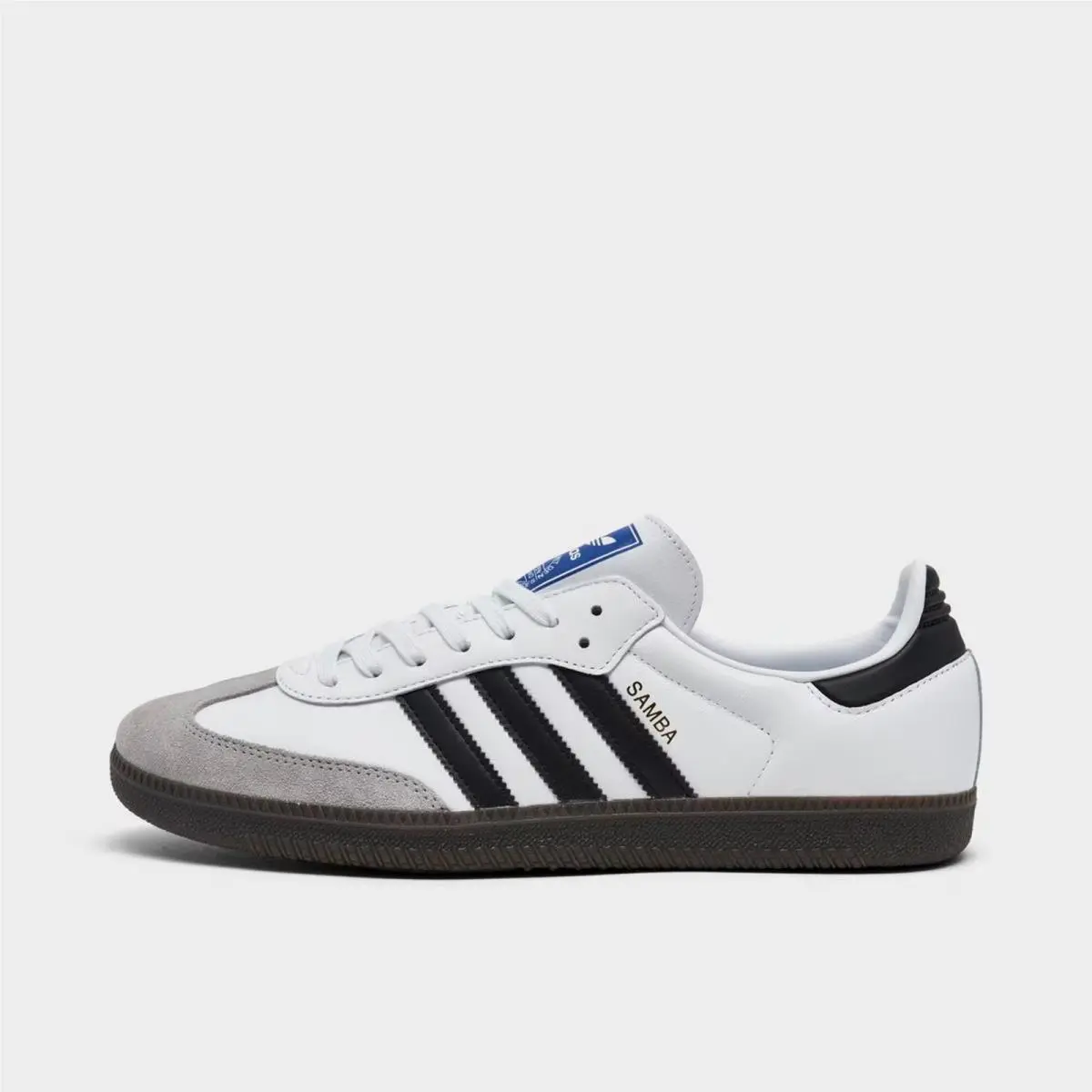 Mens Adidas Originals Samba OG Casual Shoes White/black/clear Granite B75806 100