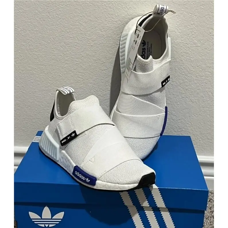 Adidas Nmd R1 Strap HQ4245 Slip-on Women`s Running Crossing Training Shoes