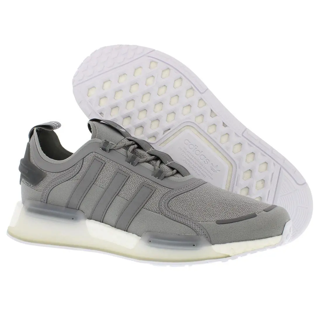 Adidas Nmd V3 Womens Shoes - Grey/Grey/Cloud White, Main: Grey