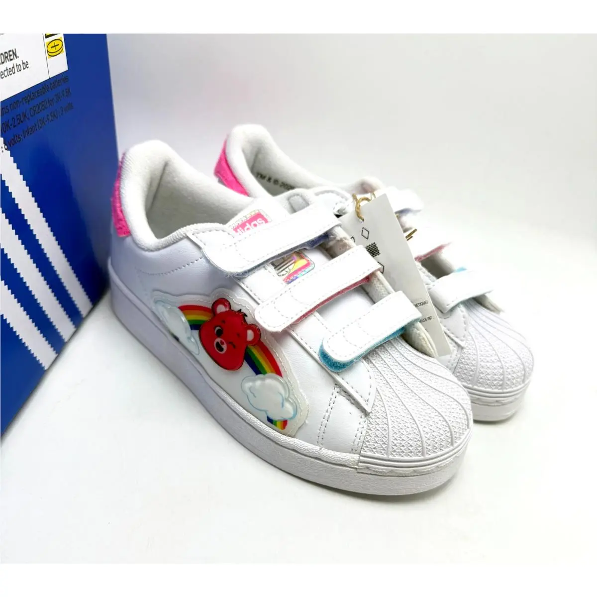 Adidas shoes - ADIDAS Superstar LED Lights C - Cloud White / Lucid Pink / Bliss Pink 9