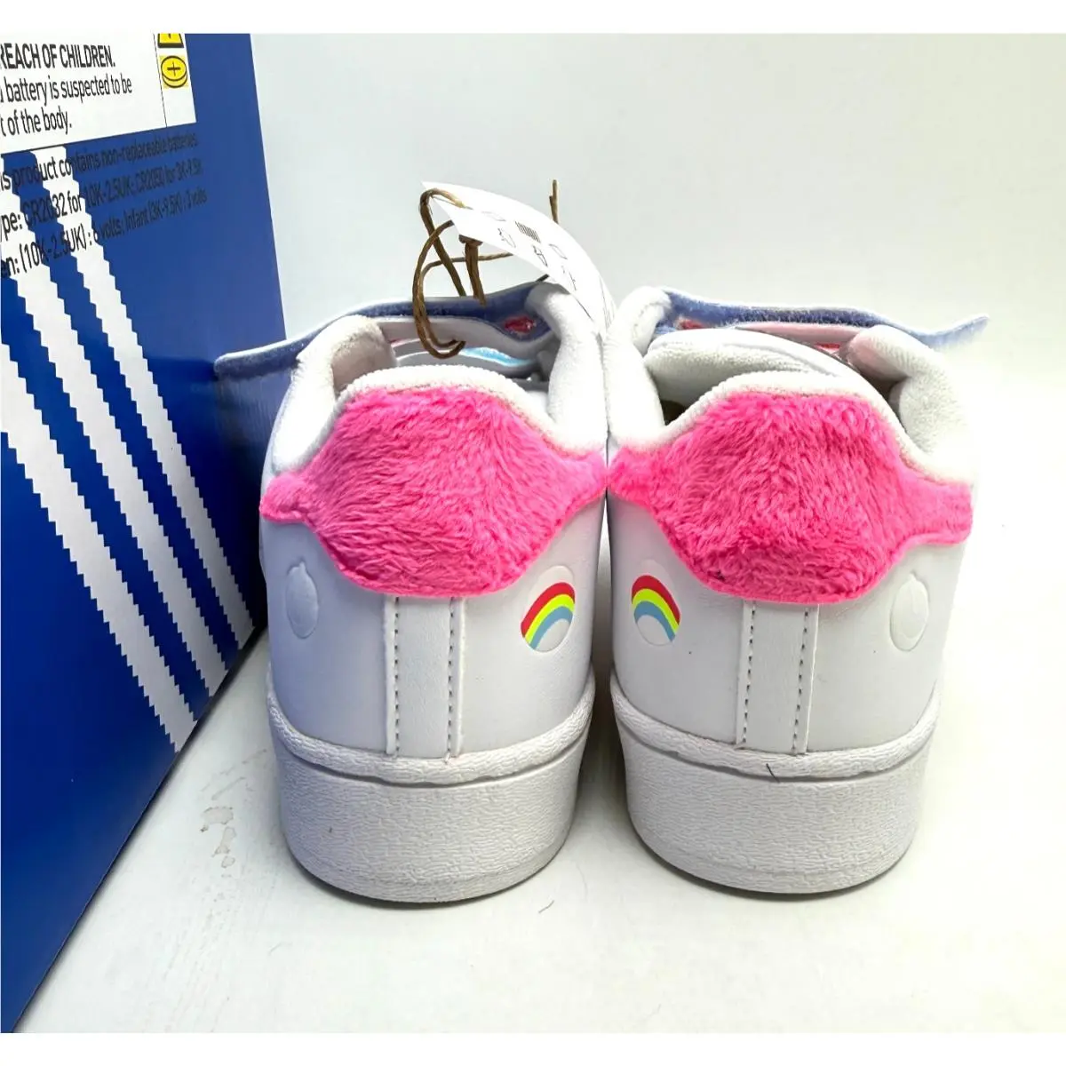 Adidas shoes - ADIDAS Superstar LED Lights C - Cloud White / Lucid Pink / Bliss Pink 10