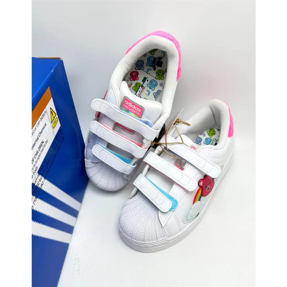 Adidas shoes - ADIDAS Superstar LED Lights C - Cloud White / Lucid Pink / Bliss Pink 11