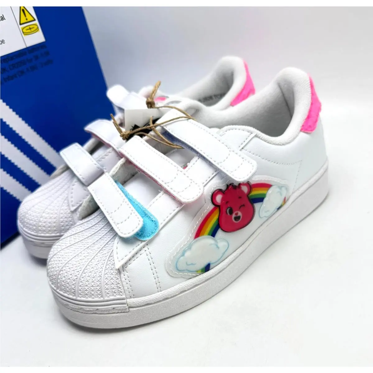 Adidas shoes - ADIDAS Superstar LED Lights C - Cloud White / Lucid Pink / Bliss Pink 6