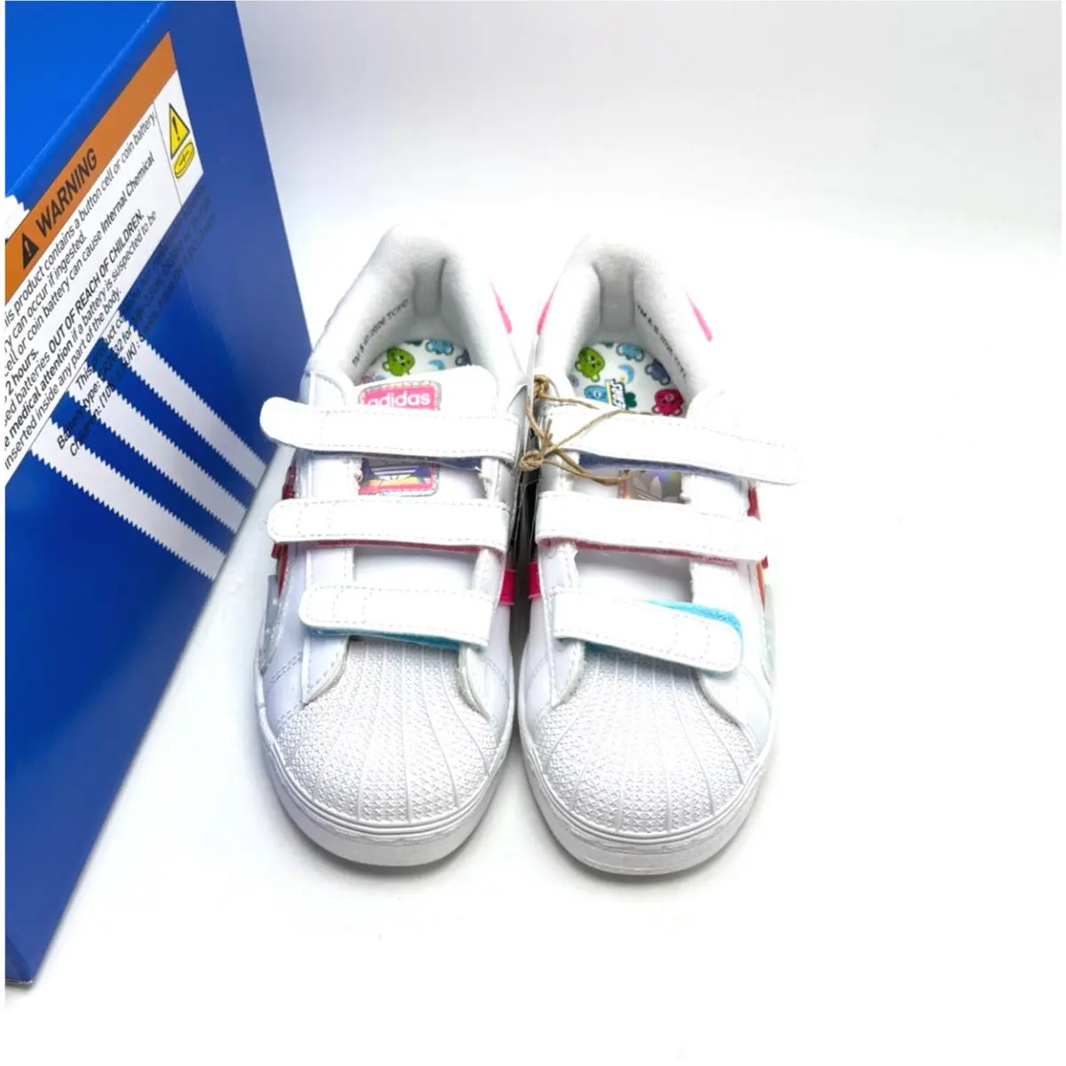 Adidas shoes - ADIDAS Superstar LED Lights C - Cloud White / Lucid Pink / Bliss Pink 0