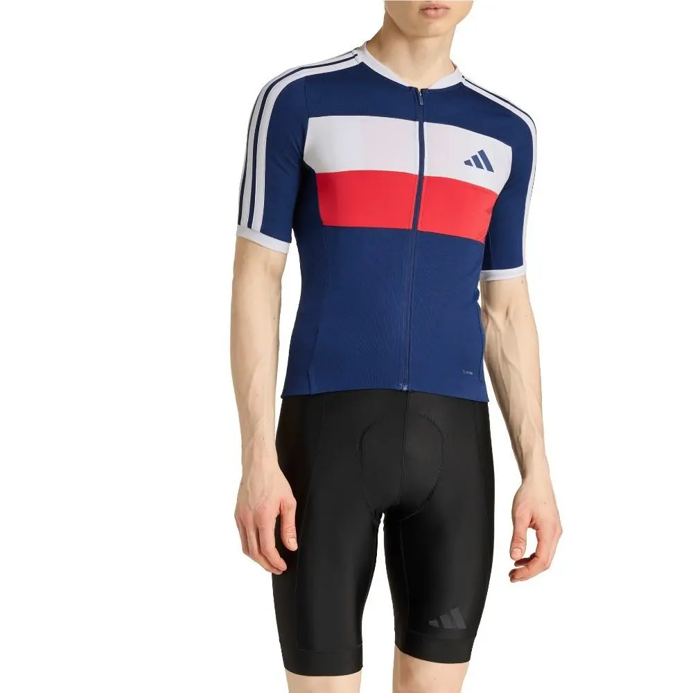 Adidas clothing - adidas Tempo Merino Cycling Jersey - SB1158-JZ6780 - Blue 0