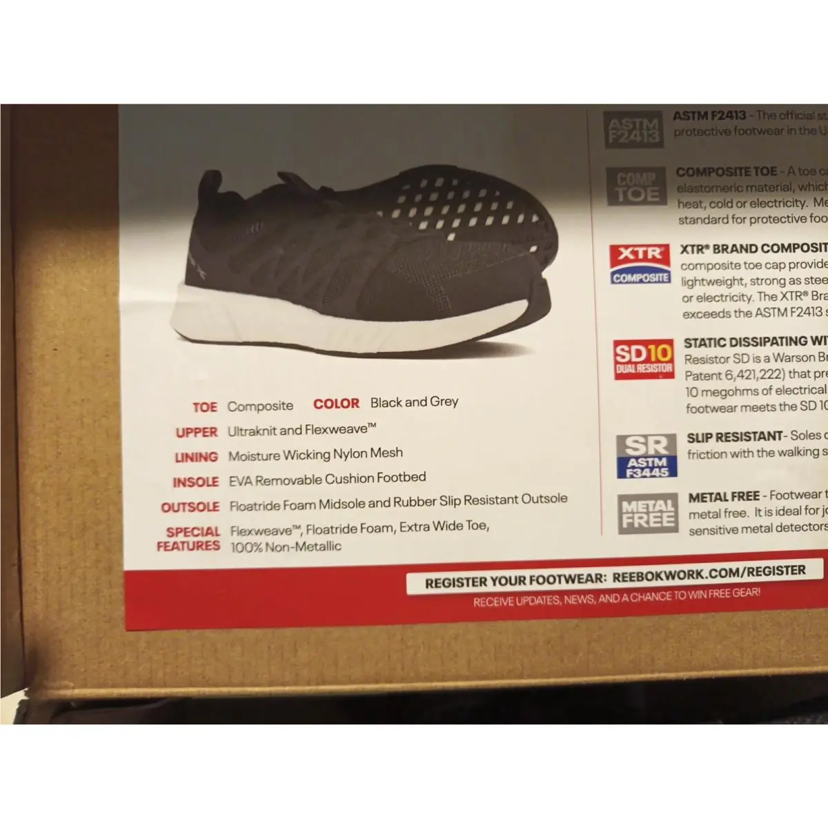 Reebok shoes - Reebok Work - Work - Black/White 1