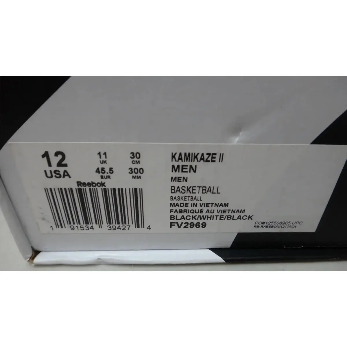 Reebok shoes - Reebok Kamikaze 2 - Kamikaze - FV2969 - Black/White 1