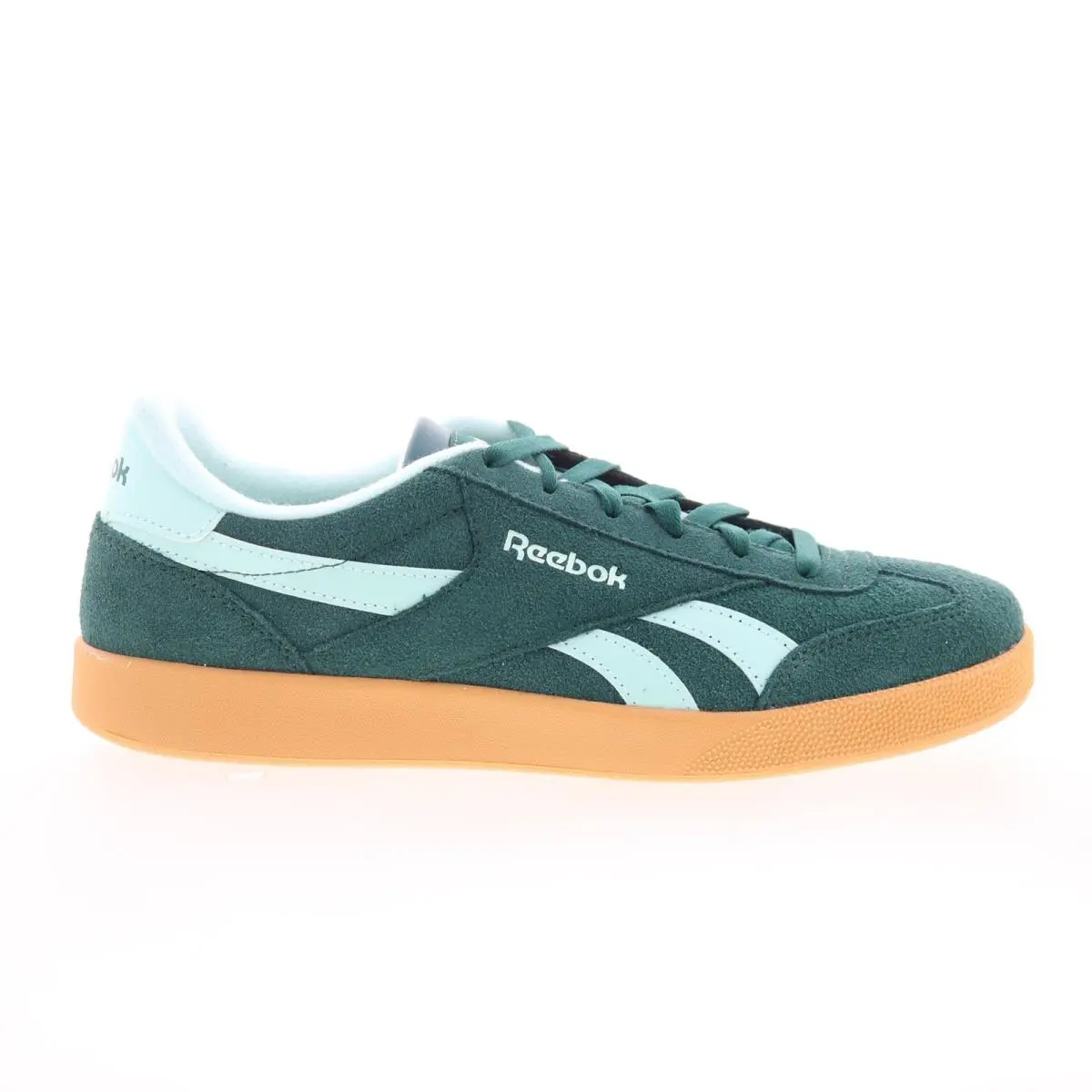 Reebok Smash Edge Mens Green Suede Lace Up Lifestyle Sneakers Shoes 9