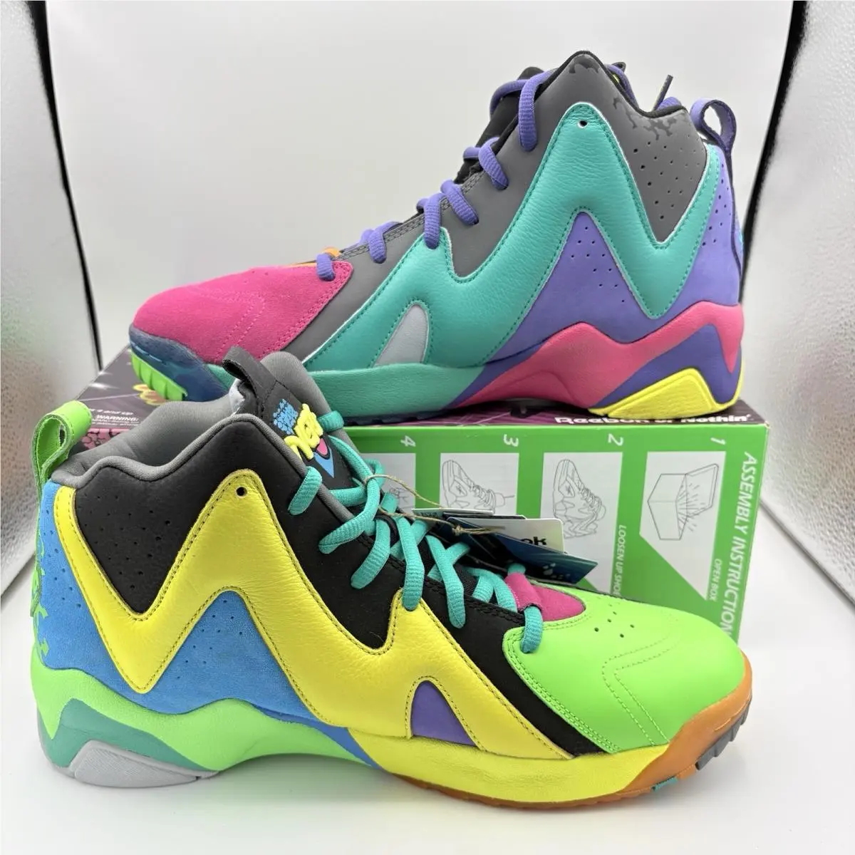 Reebok shoes - Reebok Kamikaze 2 - Kamikaze - GY8070 - Multicolor, Manufacturer: Black/Proud Pink/Solar Lime 0