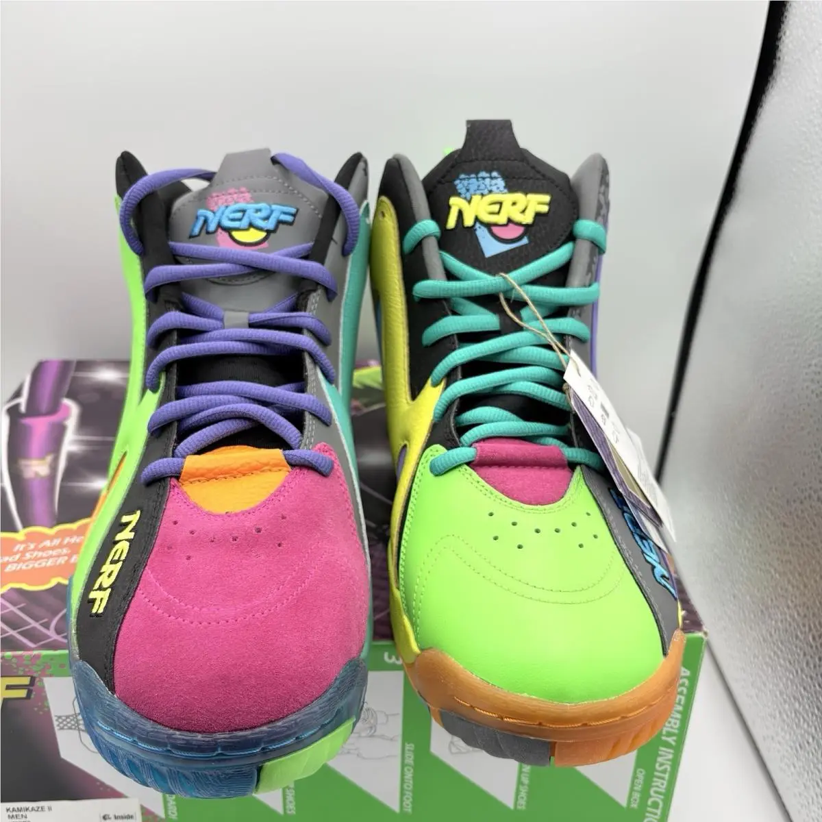 Reebok shoes - Reebok Kamikaze 2 - Kamikaze - GY8070 - Multicolor, Manufacturer: Black/Proud Pink/Solar Lime 1