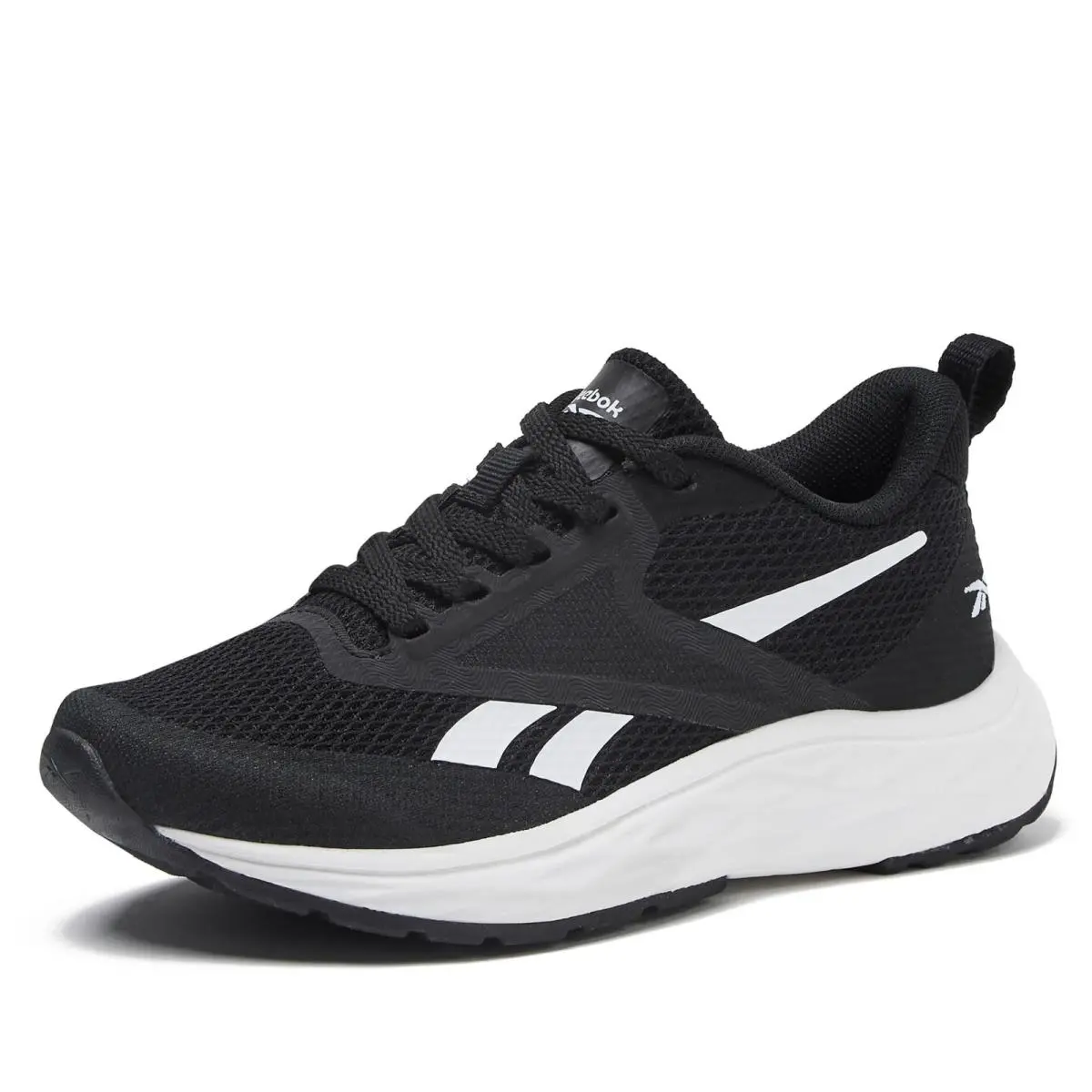 Reebok Aniwa Athletic Kids Shoes For Girls and Boys Black/white 2