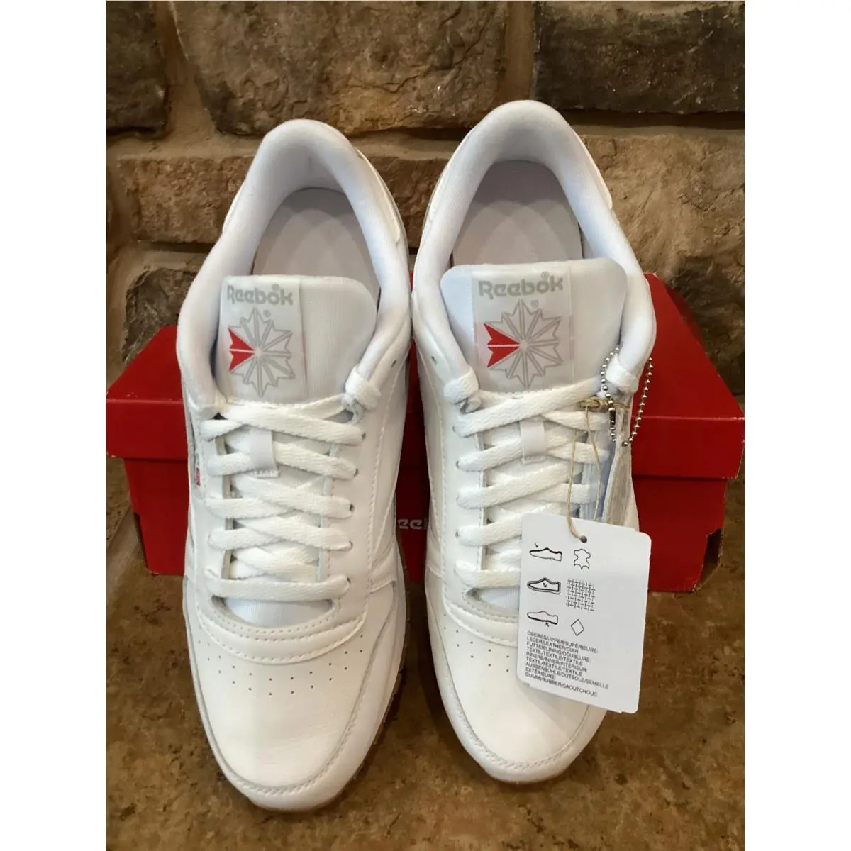 Reebok shoes - Classic Leather White Gum Sole 100008491 - White 1