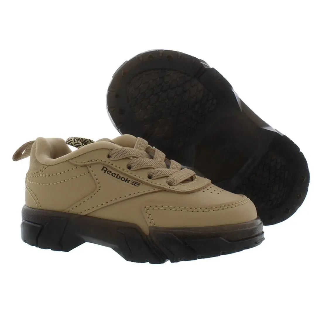Reebok Club Cardi Infant/toddler Shoes Size 4 Color: Beige/black