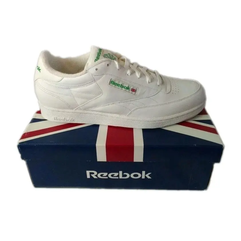 Reebok Vintage Club C White Leather Sneakers 6-892 Size 13