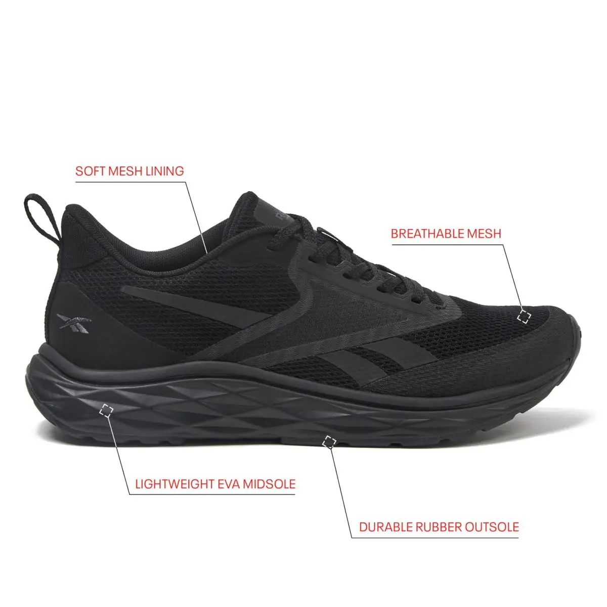 Reebok shoes - Black/Black/Black (UPC: 198179877872) 0