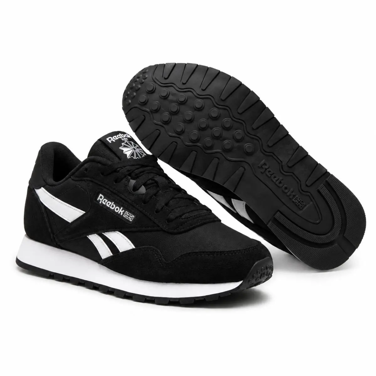 Reebok Classic Nylon 100256881 Core Black Black White Women 8