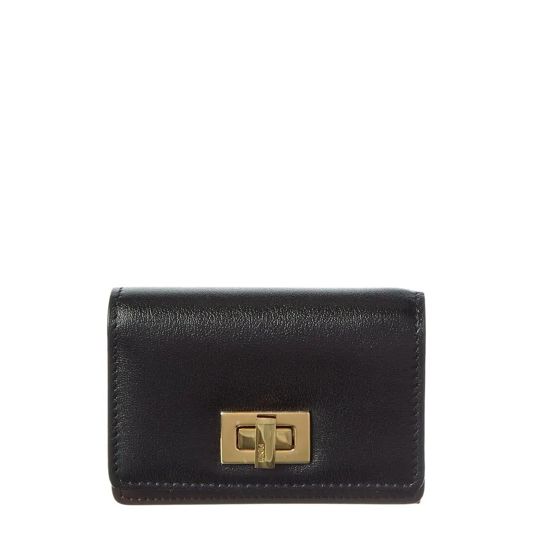 Way Small Leather Card Holder Women`s Black by Fendi