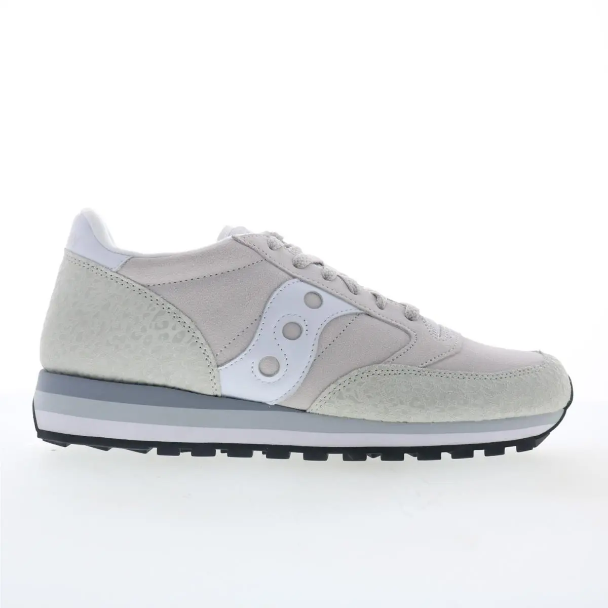 Saucony Jazz Triple S60860-2 Womens Gray Suede Lifestyle Sneakers Shoes 12