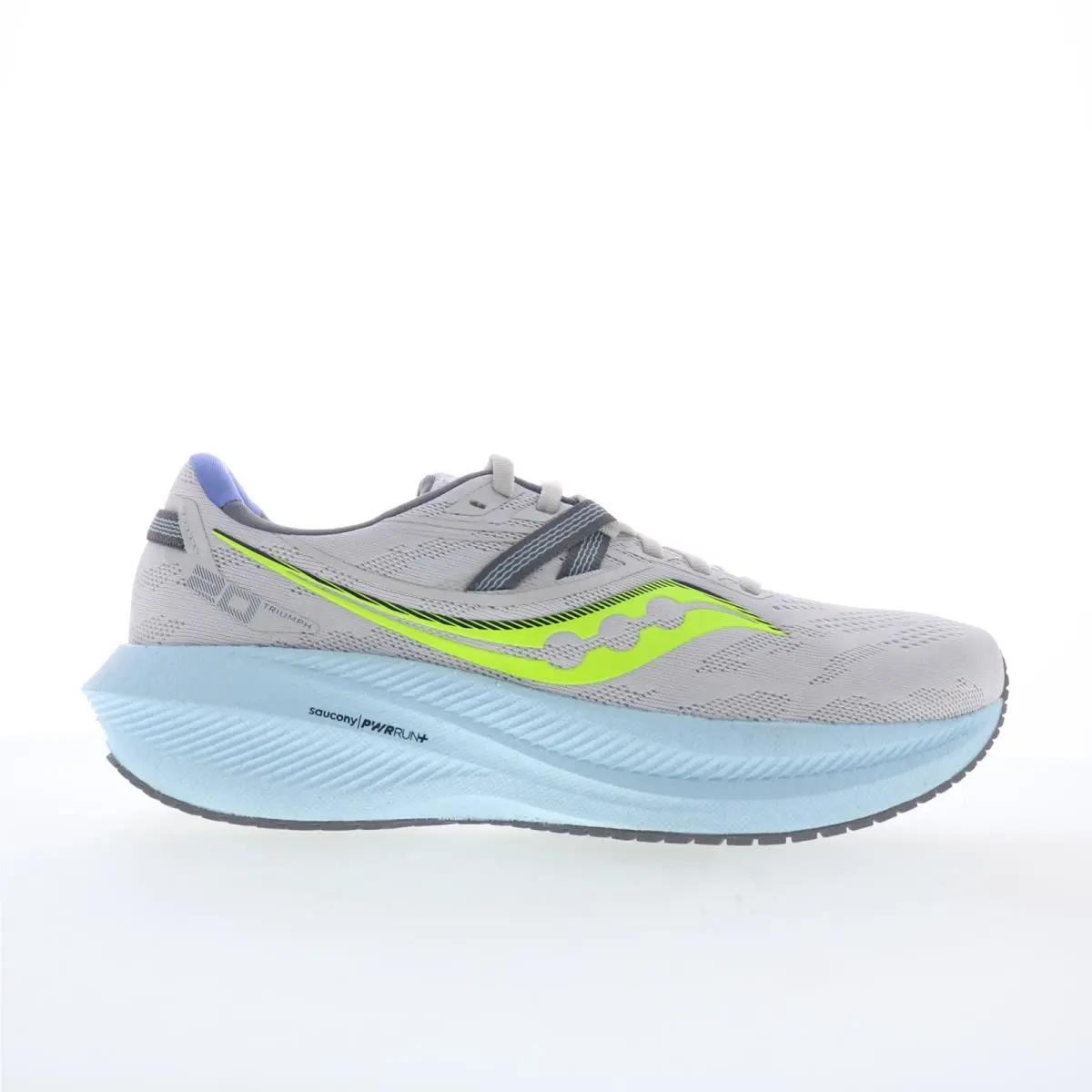 Saucony Triumph 20 S10759-15 Womens Gray Mesh Lace Up Athletic Running Shoes 10