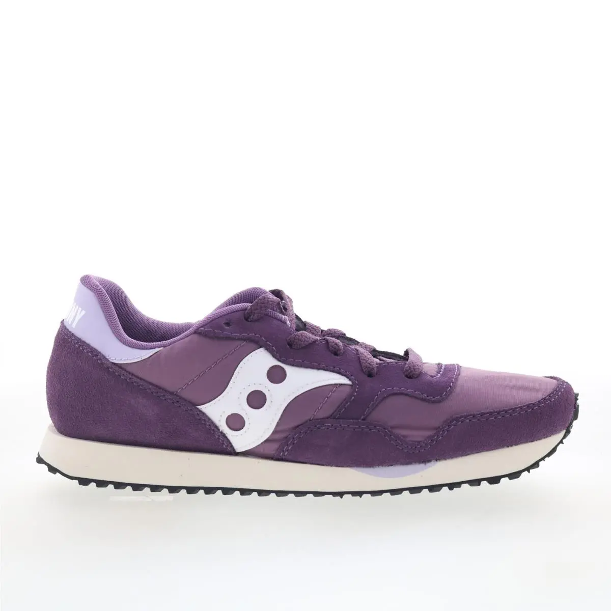 Saucony Dxn Trainer S60757-21 Womens Purple Suede Lifestyle Sneakers Shoes 10