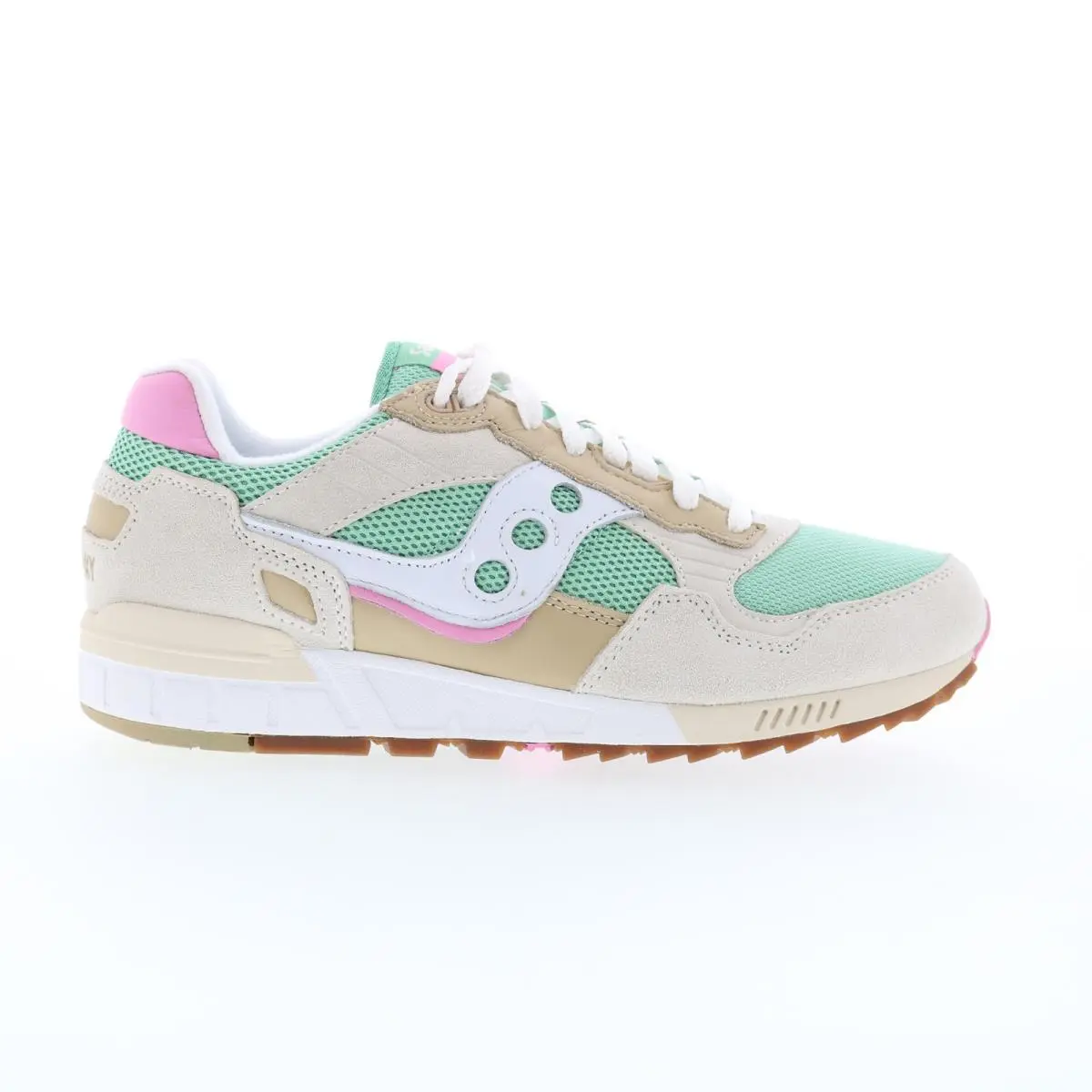 Saucony Shadow 5000 S70637-4 Mens Green Suede Lifestyle Sneakers Shoes 12