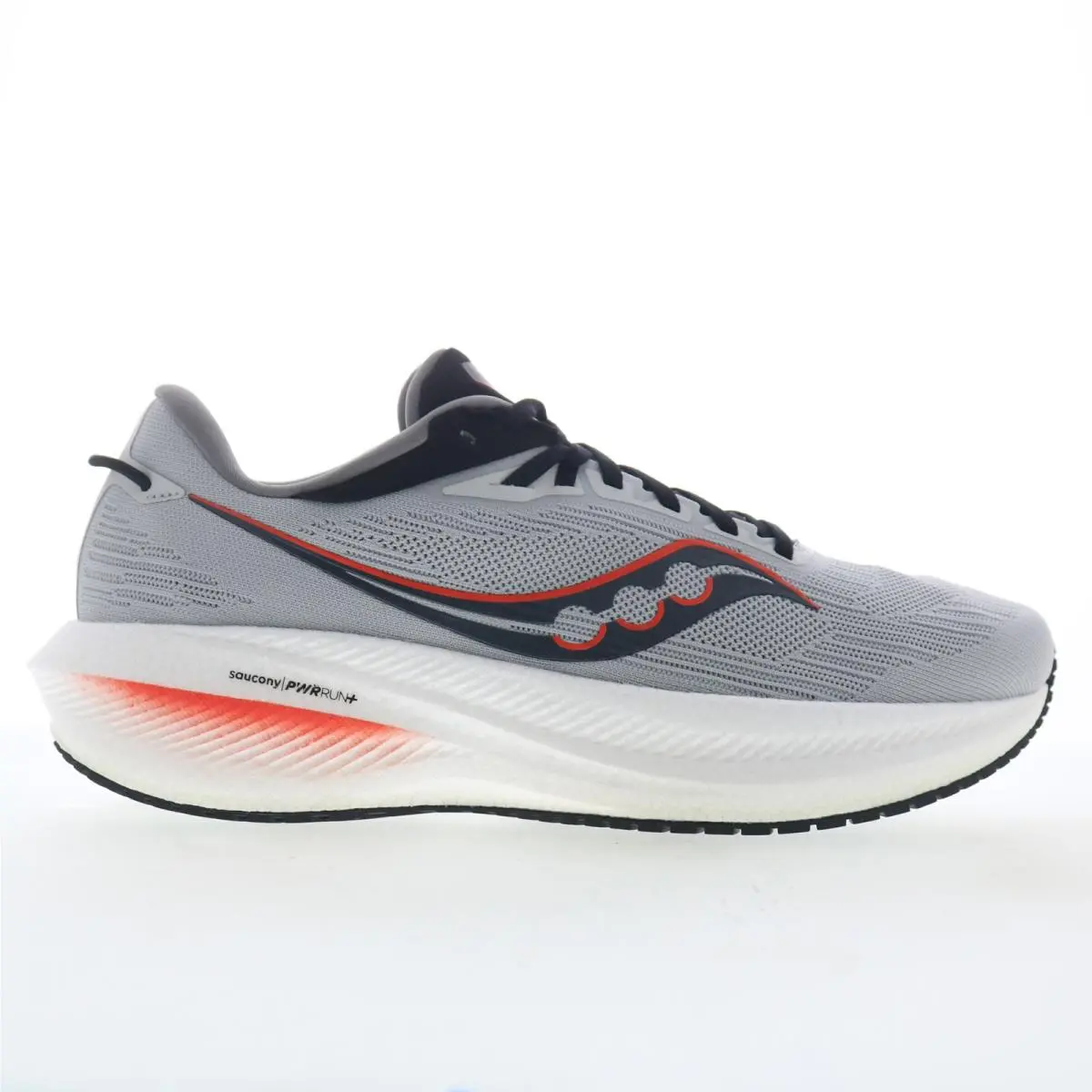 Saucony Triumph 21 S20881-30 Mens Gray Mesh Lace Up Athletic Running Shoes 12