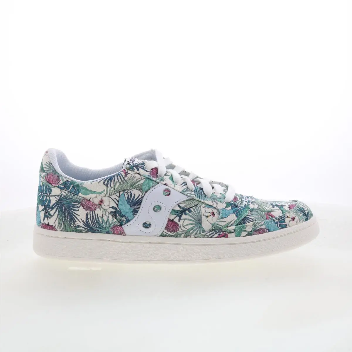 Saucony Jazz Court S760782-4 Womens White Canvas Lifestyle Sneakers Shoes 11
