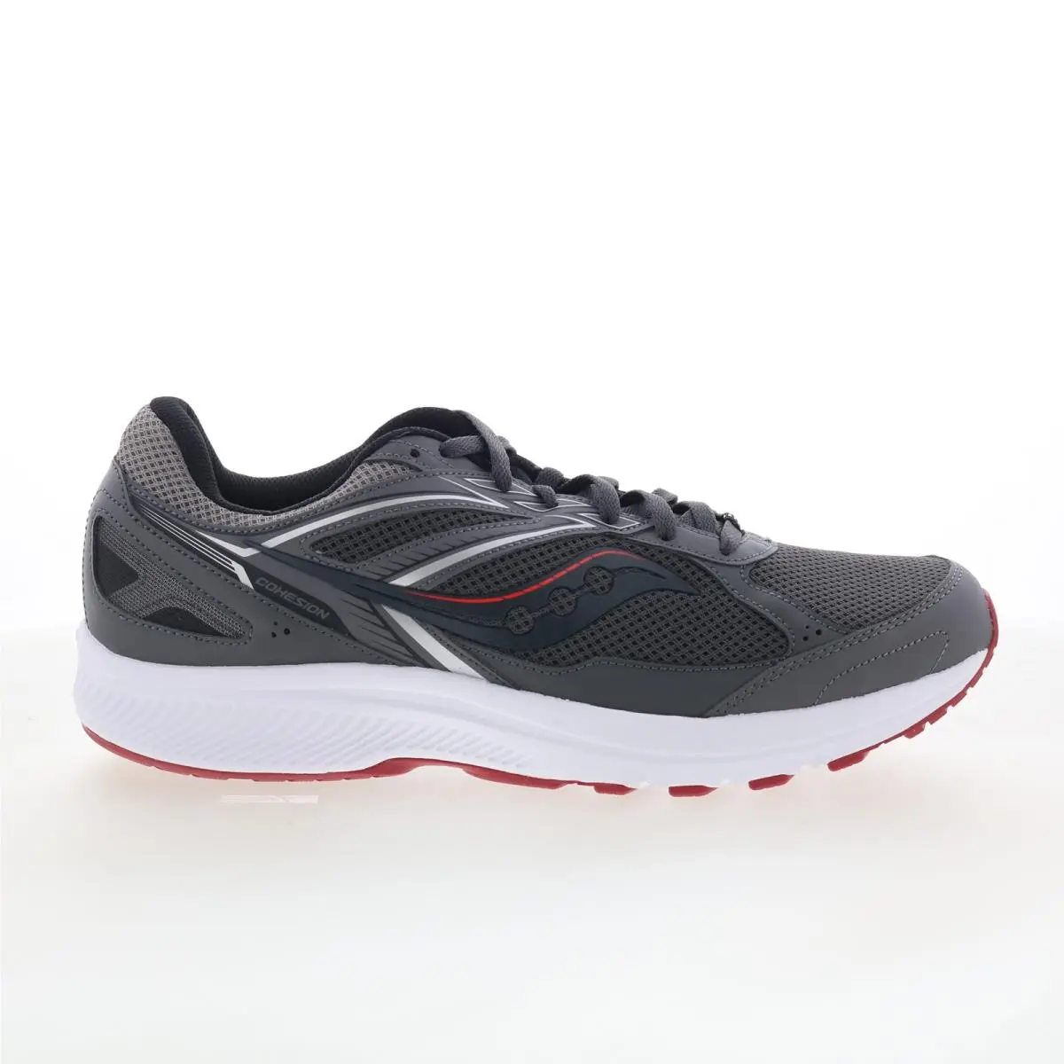 Saucony Cohesion 14 S20628-2 Mens Gray Mesh Lace Up Athletic Running Shoes 13