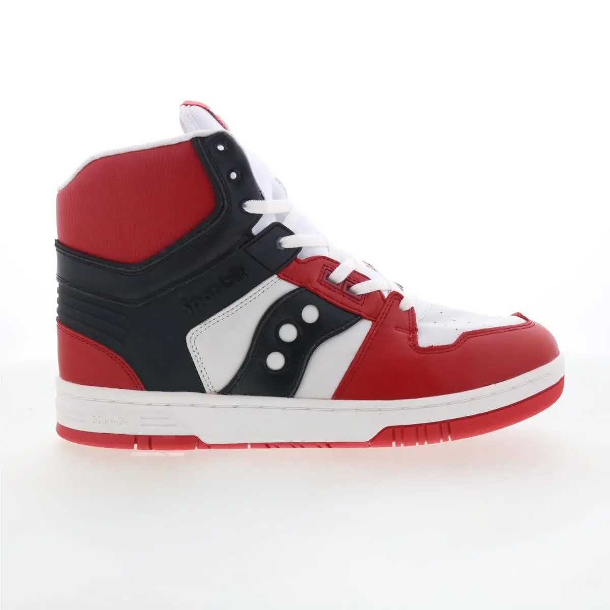 Saucony Sonic HI S70820-1 Mens White Leather Lace Up Lifestyle Sneakers Shoes 13