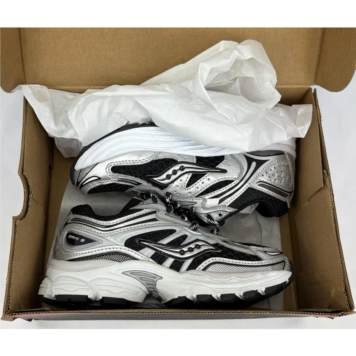 Saucony shoes - Saucony Omni 9 Big Kids - SY126W27 - Black/Silver (UPC: 196562999187) 8