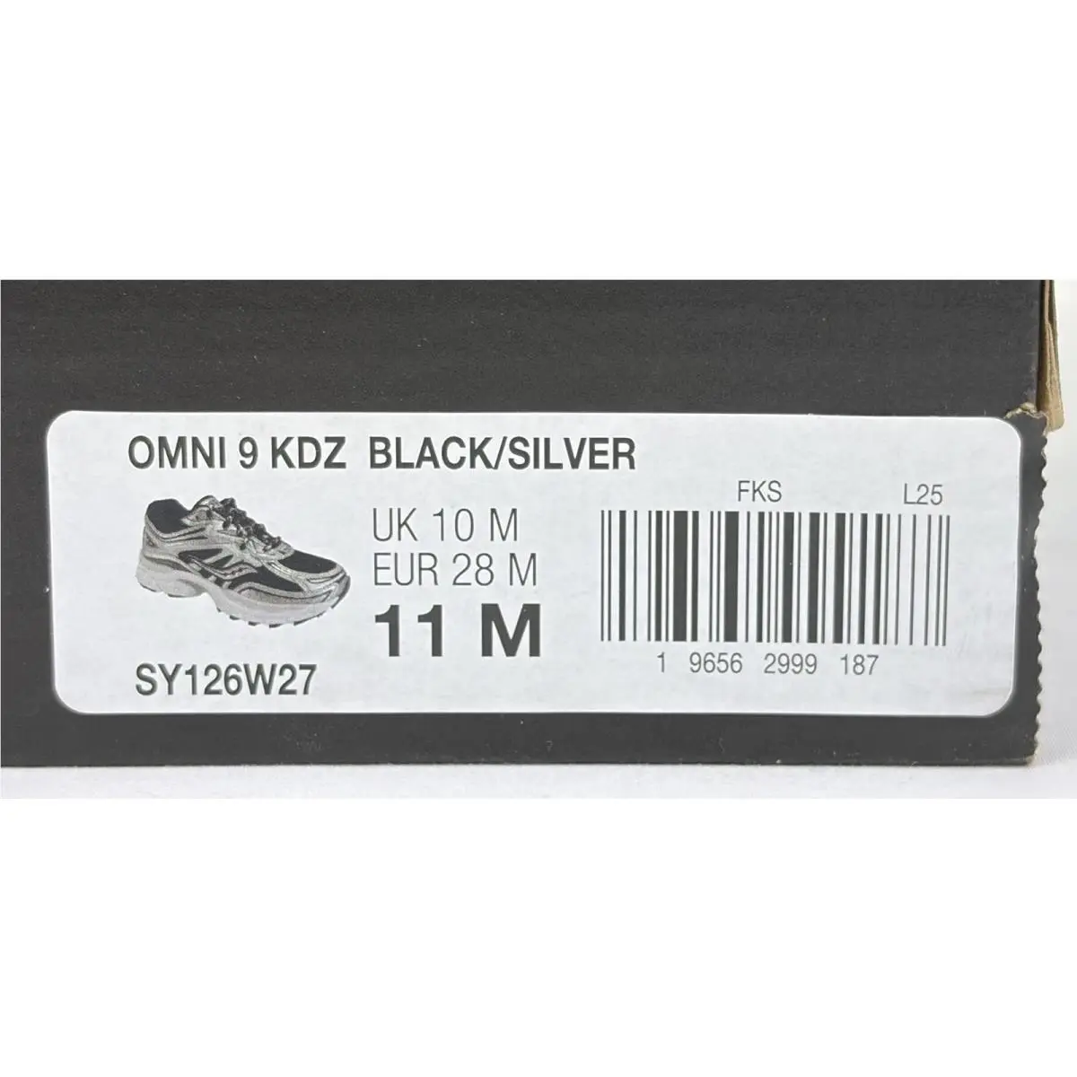 Saucony shoes - Saucony Omni 9 Big Kids - SY126W27 - Black/Silver (UPC: 196562999187) 11