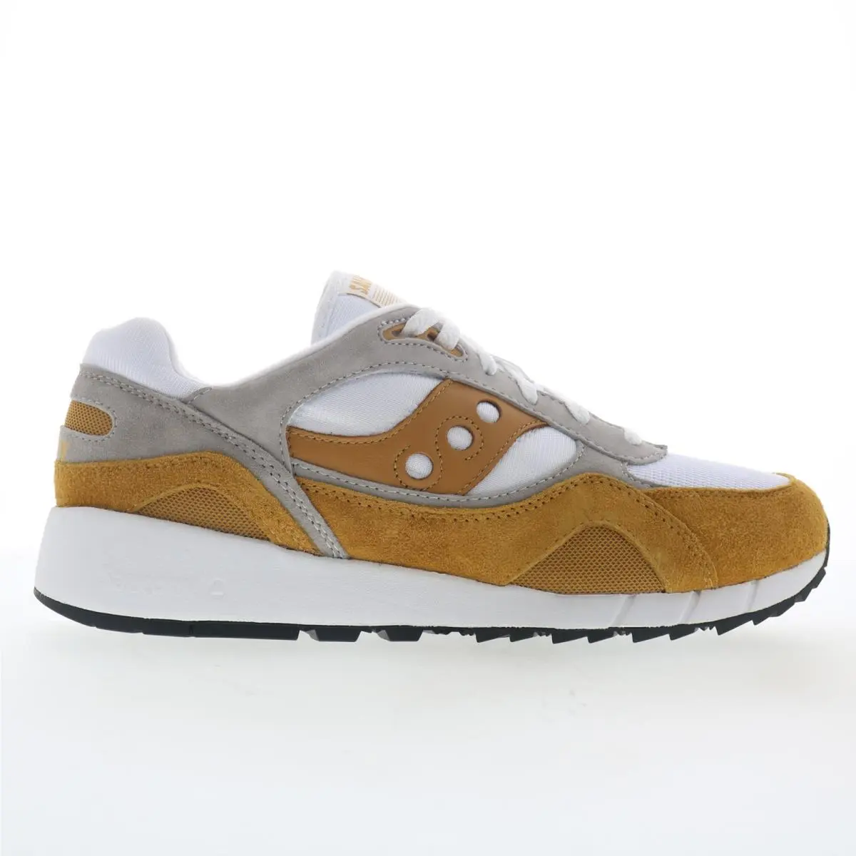 Saucony Shadow 6000 S70441-68 Mens White Suede Lifestyle Sneakers Shoes 13
