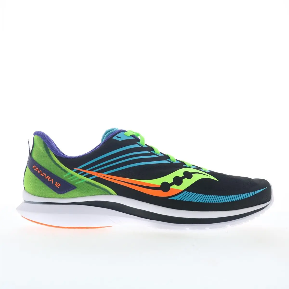 Saucony Kinvara 12 S20619-25 Mens Black Mesh Lace Up Athletic Running Shoes 14