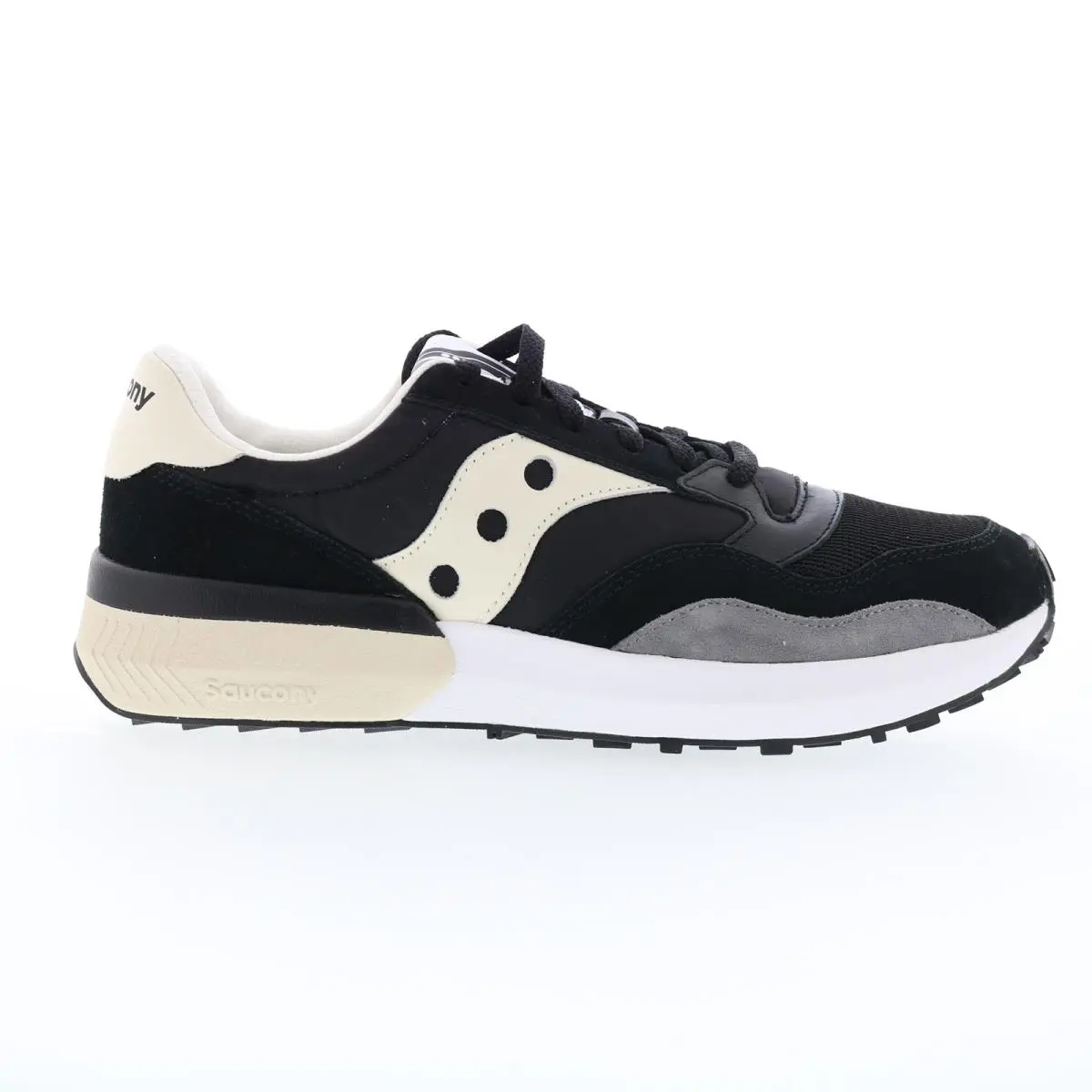 Saucony Jazz Nxt S70790-1 Mens Black Suede Lifestyle Sneakers Shoes 8.5 - Black