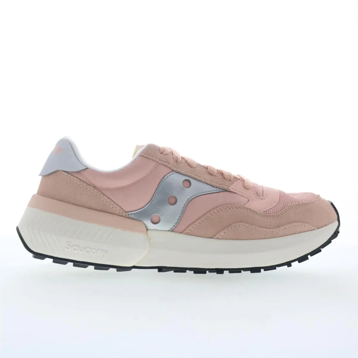 Saucony Jazz Nxt S60790-12 Womens Pink Suede Lace Up Lifestyle Sneakers Shoes 10