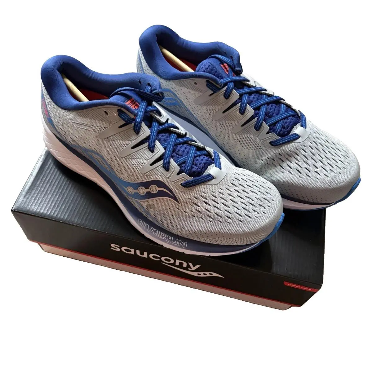 Saucony Ride Iso 2 Running Shoes Men’s 10 W Grey/blue