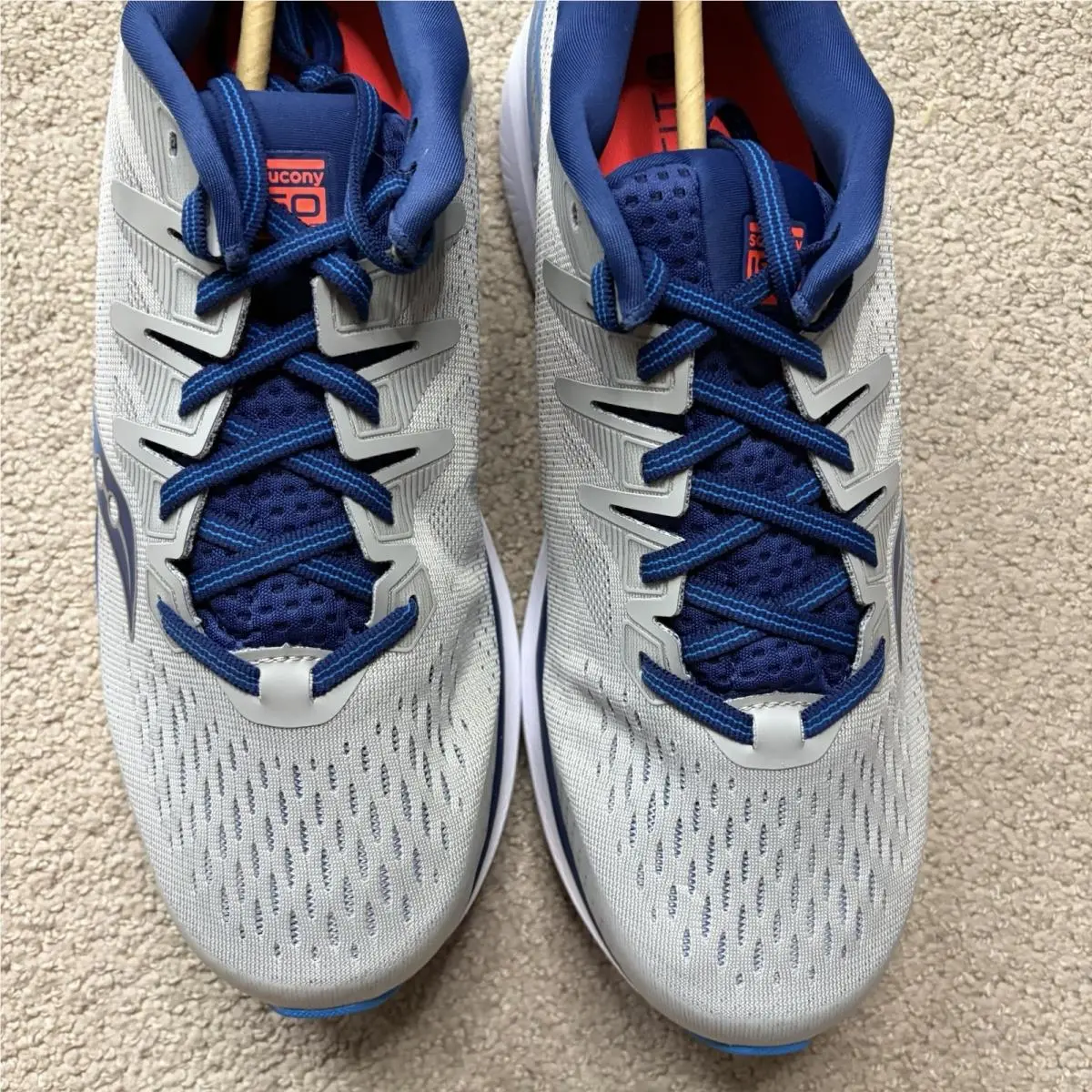 Saucony shoes - Saucony Men`s Ride ISO 2 - Grey/Blue 8