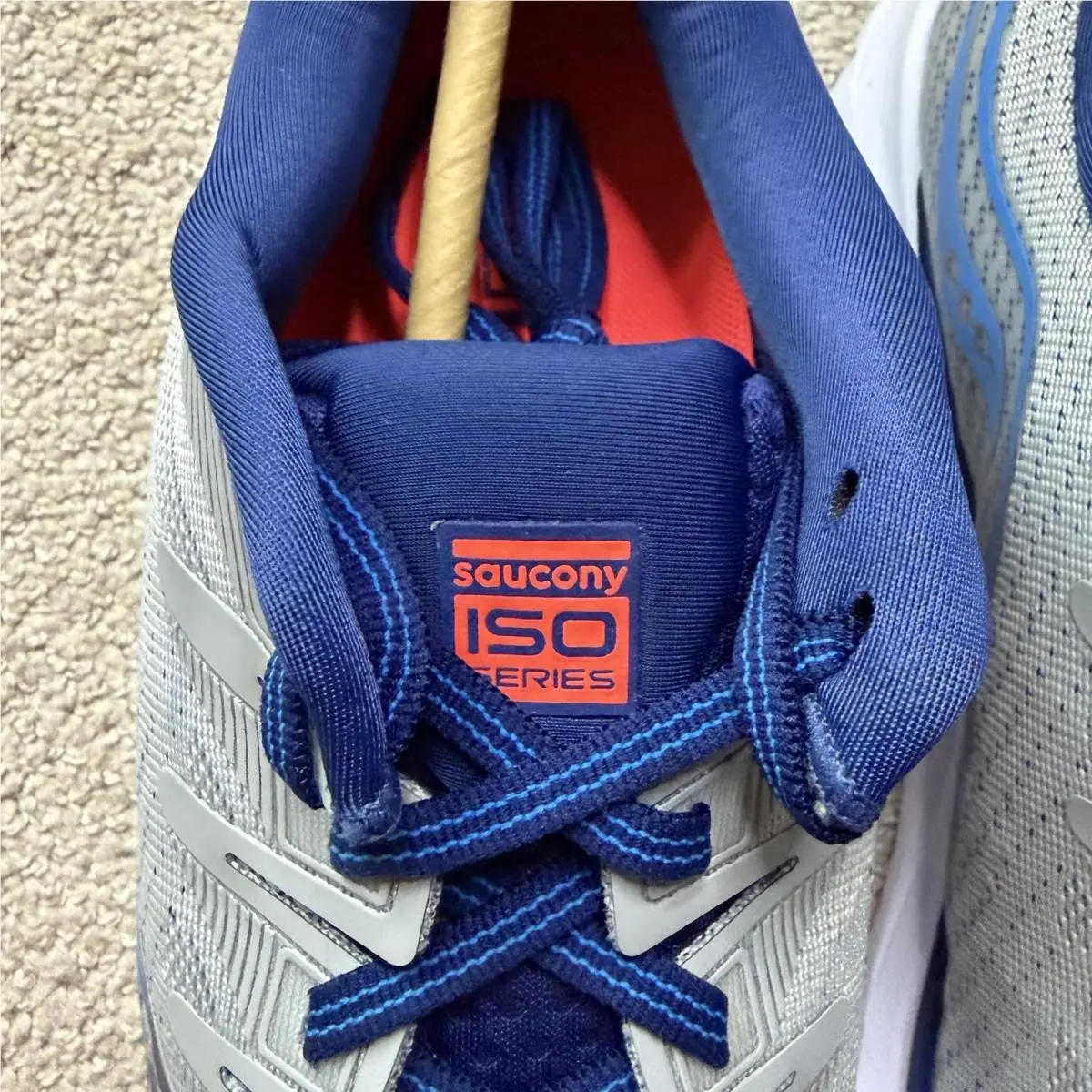 Saucony shoes - Saucony Men`s Ride ISO 2 - Grey/Blue 1